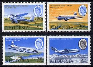 Rhodesia 1966 20th Anniversary of Central African Airways...