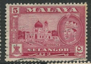 STAMP STATION PERTH Selangor #117 Sultan Salahuddin Abdul Aziz Shah Used 1961-62