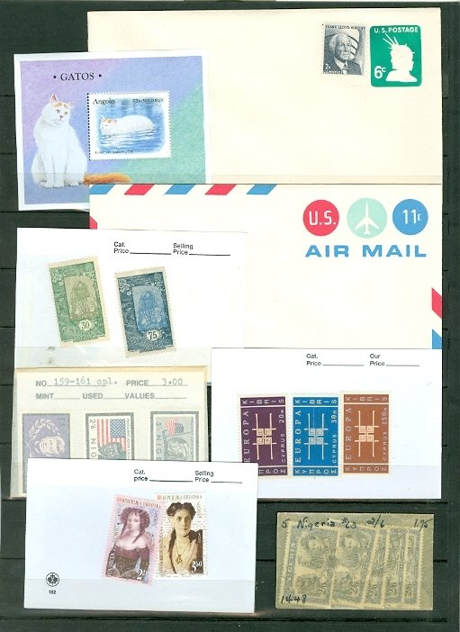 WORLDWIDE SELECTION of (18) FROM MERCHANT STOCK...SOME MNH