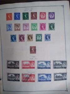 collection on pages Great Britain 1955-59 HX: CV $270