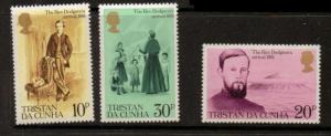 TRISTAN DA CUNHA SG300/2 1981 REVEREND DODGSONS ARRIVAL ON TRISTAN MNH