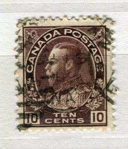 CANADA; 1911 early GV Portrait issue fine used Shade of 10c. value