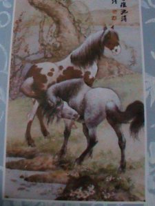 ​CHINA-1978-FAMOUS ARTIST HSU PEIHUNG'S GALLOPING HORSE PAINTING MNH S/S VF