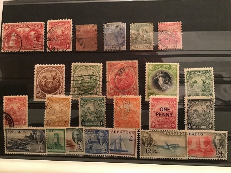 Barbados some faults stamps  R21670