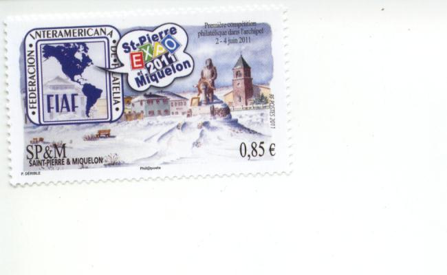 2011 St Pierre & Miquelon Philatelic Expo (Scott 932) MNH