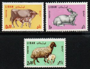 Lebanon Sc #440-442 Mint Hinged