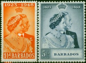 Barbados 1948 RSW Set of 2 SG265-266 Fine LMM