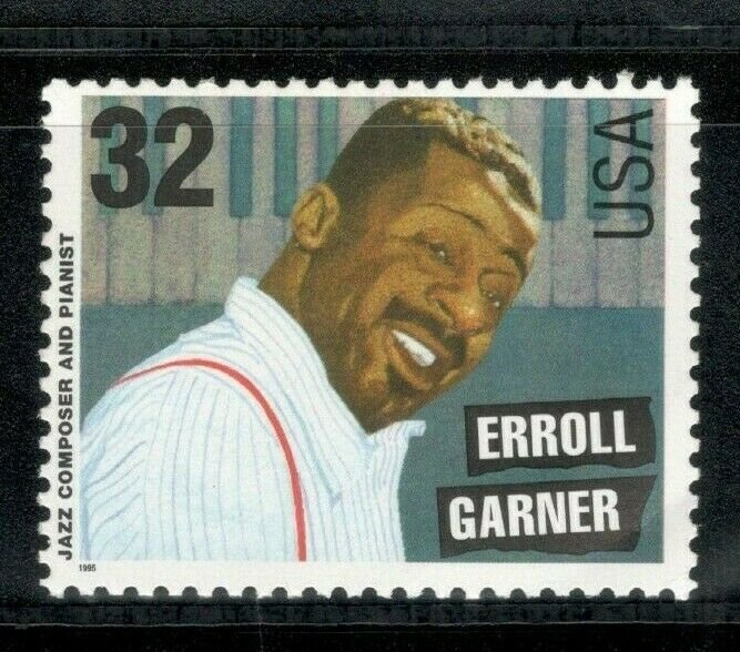 2992 Erroll Garner (Jazz Composer & Pianist) Mint/nh Free Shipping 