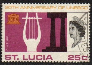 St. Lucia Sc #213 Used