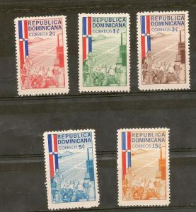 DOMINICAN REPUBLIC STAMPS,MOG 1962 F.FACTORY/FLAG A144 #W11