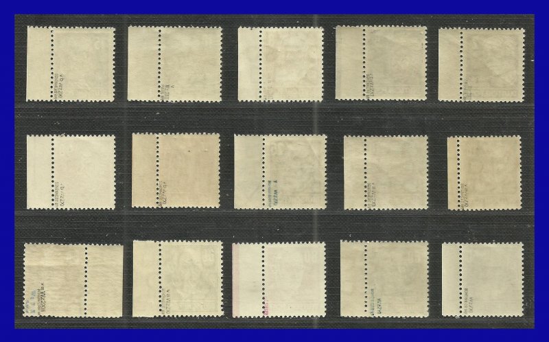 1953 - Alemania - DDR - Scott n 122 / 136 - Wmk 297 - MNH - BH - RDA- 333