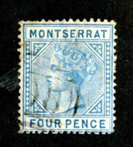 514 BCX Monserrat 1880 Scott # 4 used (Offers welcome)