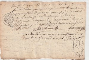 French letter 1756