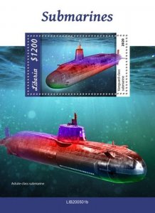 Liberia - 2020 Submarines, Vanguard - Stamp Souvenir Sheet - LIB200501b