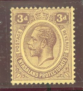 Nyasaland Protectorate #16 Unused Single (King)