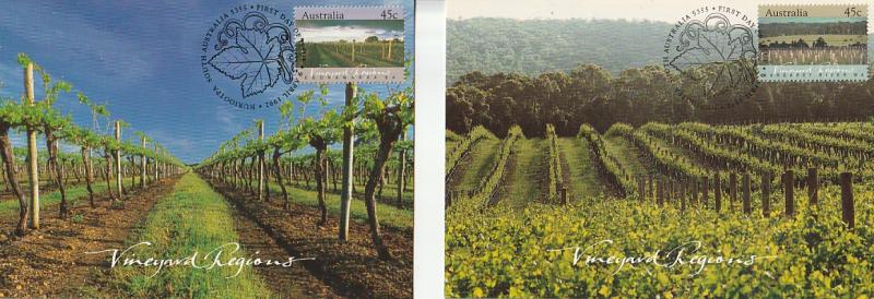 #1262-66 Australia Maxicards FDI- Vineyards