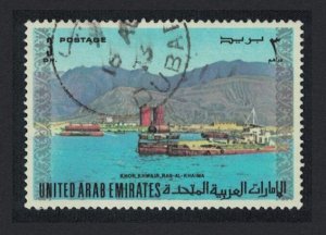 United Arab Emirates Ships Khor-Khwair Ras-al-Khaima 3 Dh 1973 Canc SG#10 MI#10