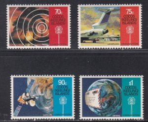 Cocos Islands # 162-165, Communications, NH, 1/2 Cat.