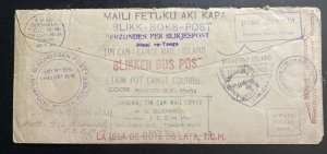 1941 Jacksonville FL USA Tin Can Canoe Mail cover To Niuafoou Tonga Toga