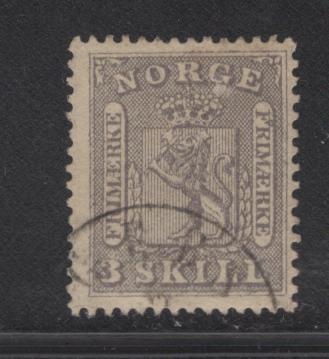 NORWAY  7  USED  1863 ISSUE