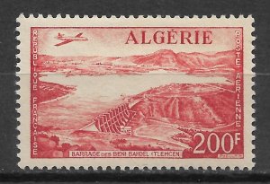 French Africa Algeria 1957, Airmail 200f, Scott # C12, VF MNH**OG, Fresh Bright