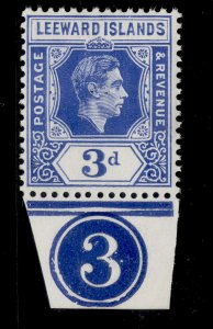 LEEWARD ISLANDS GVI SG108, 3d bright blue, VLH MINT. CONTROL