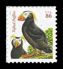 PCBstamps   US #4737A 86c Tuffed Puffins, MNH, (9)