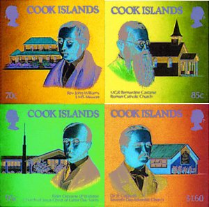 65749 MNH COOK Islas 1990 MISIONEROS Y RELIGIOSOS EN LAS ISLAS COOK