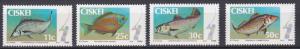 South Africa - Ciskei # 69-72, Game Fish, NH, 1/2 Cat.