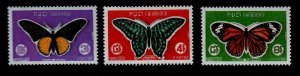 Cambodia Sc 210-2 NH set of 1969 - Butterflies