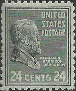 # 828 MINT NEVER HINGED BENJAMIN HARRISON