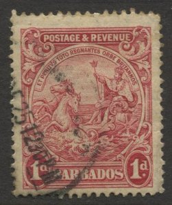 STAMP STATION PERTH Barbados #167 Seal Of The Colony Issue Used Wmk 4 -1925-34