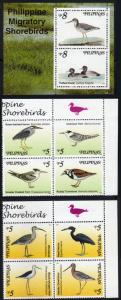 Philippines #2604-06 shore birds MNH