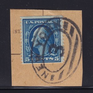 355 On Piece F-VF used neat cancel Great color scv $ 300 ! see pic !