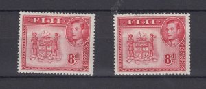 Fiji KGVI 1948 8d (2) SG261c/261d MH BP5453