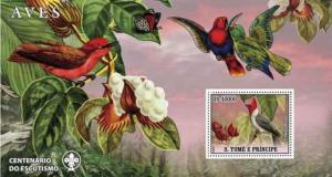 SAO TOME E PRINCIPE 2007 SHEET BIRDS st7207b