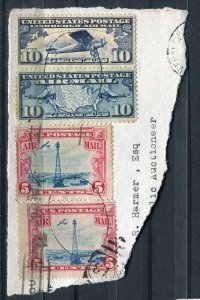 USA; 1930s early fine AIRMAIL issue POSTMARK PIECE