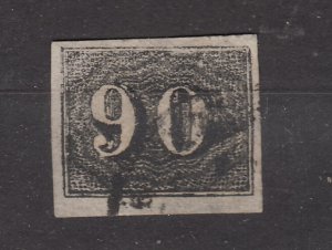 J42279 JL Stamps 1850 brazil used #25 numeral