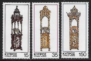 Cyprus # 508-510 - Icon Stands - set - MNH.....{ZW8}