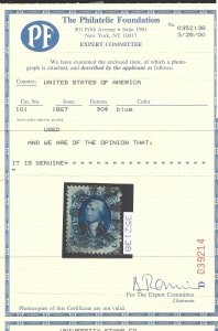 101 Used.. PF Certificate - SCV $2,500.00