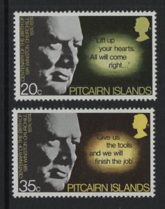 Pitcairn Islands  #144-145  MNH  1974  Churchill