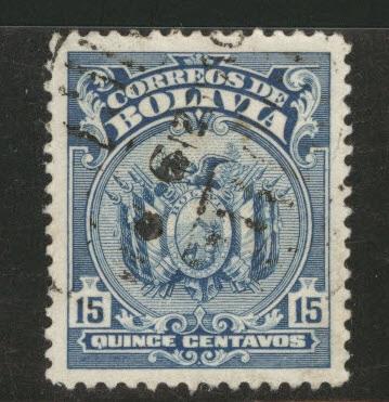 Bolivia Scott 145 used 1925 second re-engraving