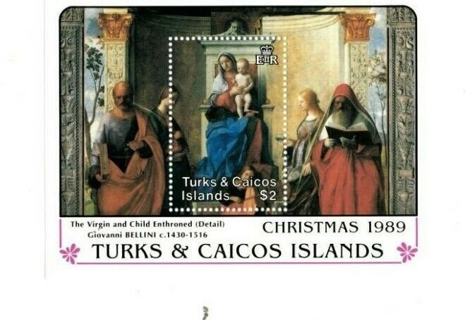 Turks and Caicos - 1989 - XMAS - Souvenir Sheet - MNH (Scott#788)