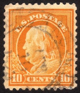 1917, US 10c, Franklin, Used, Sc 510