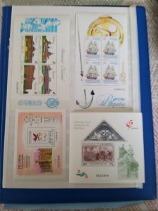 Spain 4 Minisheets MNH