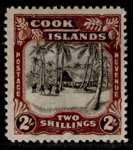 COOK ISLANDS GVI SG128, 2s black & red-brown, M MINT. Cat £22.