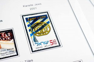 COLOR PRINTED ISRAEL 2000-2010 STAMP ALBUM PAGES (68 illustrated pages)