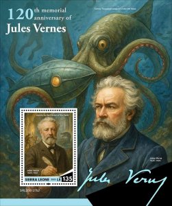 SIERRA LEONE - 2025 - Jules Verne - Perf Souv Sheet - Mint Never Hinged