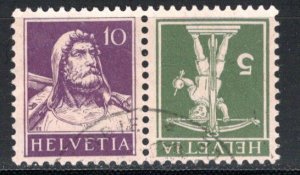 Switzerland Scott # 169, 161, used, tete beche