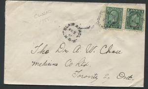 NEW BRUNSWICK SPLIT RING TOWN CANCEL COVER BLAIR ATHOL